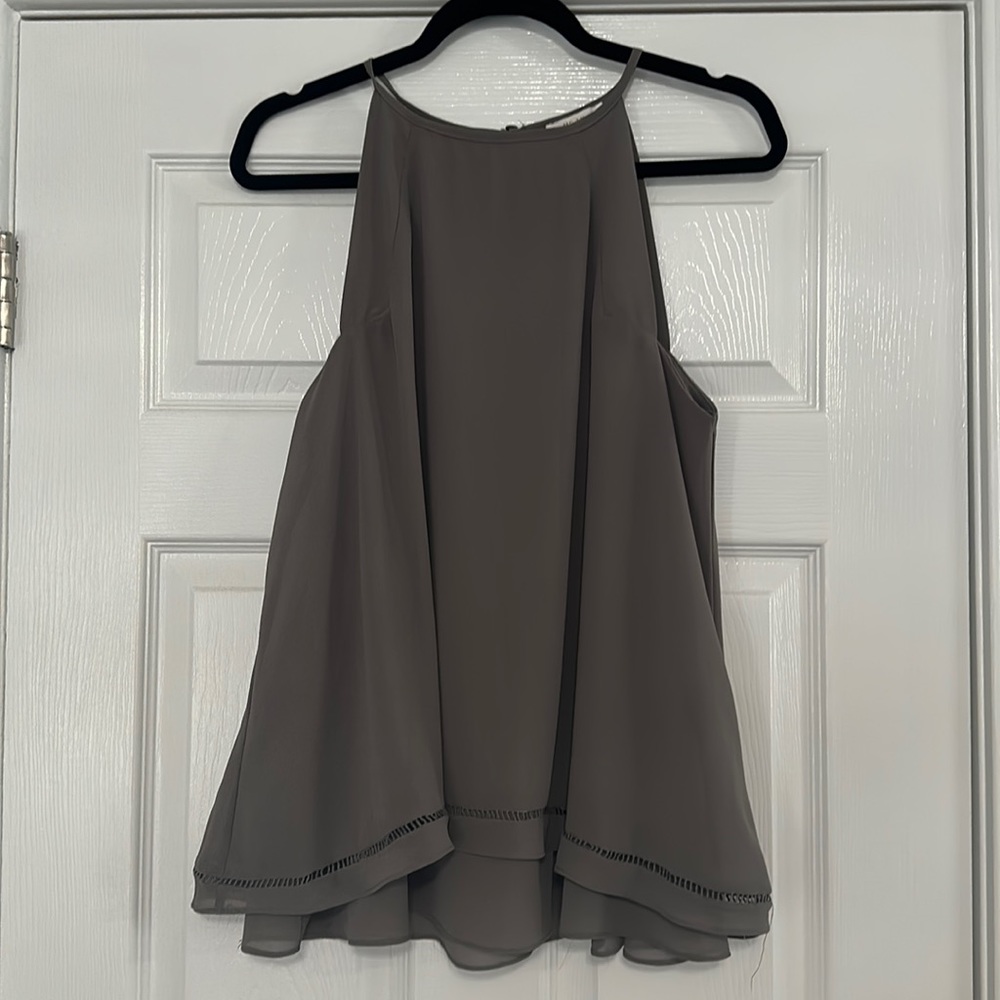 Wishlist Tank Top - Gray, High Neck - Small